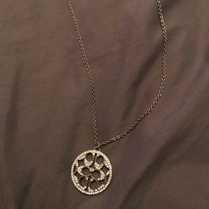 Silver Coach necklace